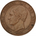 10 Centimes 1853, X# M1, Belgium, Leopold I, Wedding of Prince Leopold and Marie Henriette