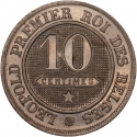 10 Centimes 1861-1864, KM# 22, Belgium, Leopold I