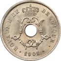 10 Centimes 1901-1903, KM# 48, Belgium, Leopold II