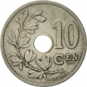 10 Centimes 1902-1903, KM# 49, Belgium, Leopold II