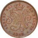 2 Centimes 1911-1919, KM# 64, Belgium, Albert I