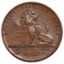 5 Centimes 1833-1861, KM# 5, Belgium, Leopold I