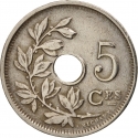 5 Centimes 1910-1932, KM# 66, Belgium, Albert I