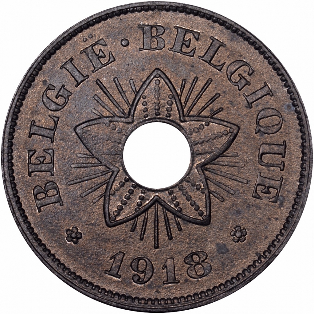 50 Centimes 1918, KM# 83, Belgium
