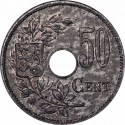 50 Centimes 1918, KM# 83, Belgium