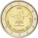 2 Euro 2008, KM# 248, Belgium, Albert II, 60th Anniversary of the Universal Declaration of Human Rights
