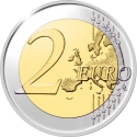 2 Euro 2022, Belgium, 35th Anniversary of the Erasmus Programme