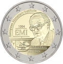 2 Euro 2019, KM# 386, Belgium, Philippe, 25th Anniversary of the European Monetary Institution