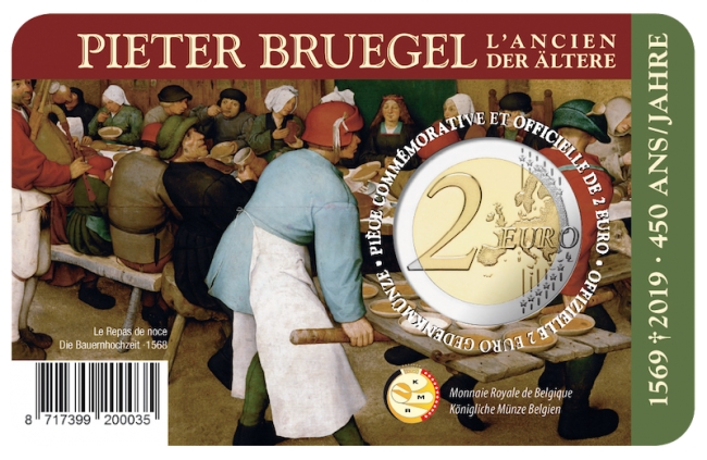 #RM# 2 EURO COMMEMORATIVE BELGIUM 2019 Pieter Bruegel 