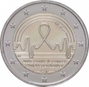 2 Euro 2024, KM# 446, Belgium, Philippe, Fight Against Cancer in Belgium