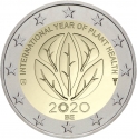 2 Euro 2020, KM# 407, Belgium, Philippe, International Year of Plant Health