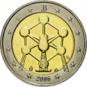 2 Euro 2006, KM# 241, Belgium, Albert II, Renovation of the Atomium in Brussels