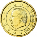20 Euro Cent 2007, KM# 243, Belgium, Albert II