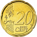 20 Euro Cent 2008, KM# 278, Belgium, Albert II