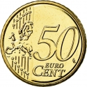 50 Euro Cent 2014-2021, KM# 336, Belgium, Philippe