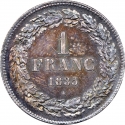 1 Franc 1833-1844, KM# 7, Belgium, Leopold I