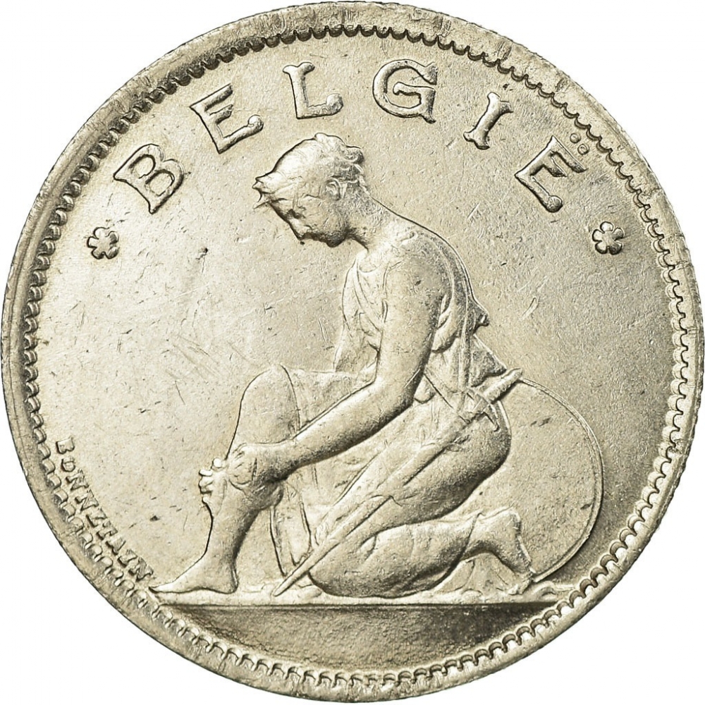1 Franc 1922-1935, KM# 90, Belgium, Albert I