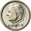 1 Franc 1994-2001, KM# 187, Belgium, Albert II