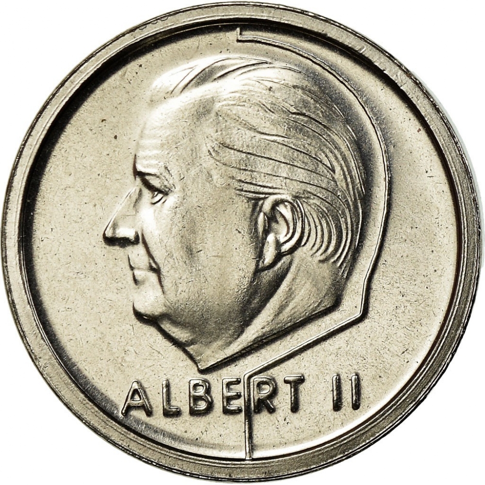 1 Franc 1994-2001, KM# 187, Belgium, Albert II
