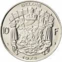 10 Francs 1969-1979, KM# 156, Belgium, Baudouin