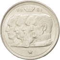 100 Francs 1948-1951, KM# 139, Belgium, Leopold III