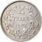 2 Francs 1904-1909, KM# 59, Belgium, Leopold II