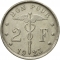 2 Francs 1923-1930, KM# 91, Belgium, Albert I