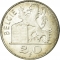 20 Francs 1949-1955, KM# 141, Belgium, Baudouin