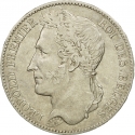 5 Francs 1832-1849, KM# 3, Belgium, Leopold I