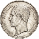 5 Francs 1849-1865, KM# 17, Belgium, Leopold I