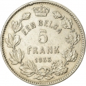 5 Francs 1930-1933, KM# 98, Belgium, Albert I