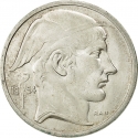 50 Francs 1948-1954, KM# 136, Belgium, Baudouin