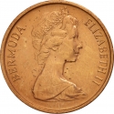 1 Cent 1970-1985, KM# 15, Bermuda, Elizabeth II