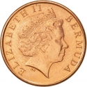 1 Cent 1999-2008, KM# 107, Bermuda, Elizabeth II