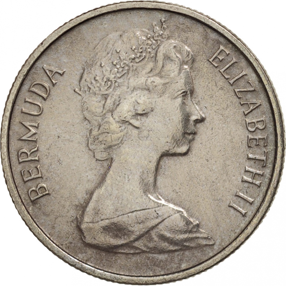 10 Cents 1970-1985, KM# 17, Bermuda, Elizabeth II