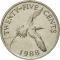 25 Cents 1986-1998, KM# 47, Bermuda, Elizabeth II