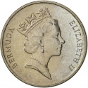 5 Cents 1986-1998, KM# 45, Bermuda, Elizabeth II