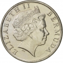 5 Cents 1999-2009, KM# 108, Bermuda, Elizabeth II