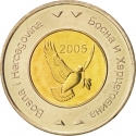 5 Konvertible Marka 2005-2009, KM# 120, Bosnia and Herzegovina