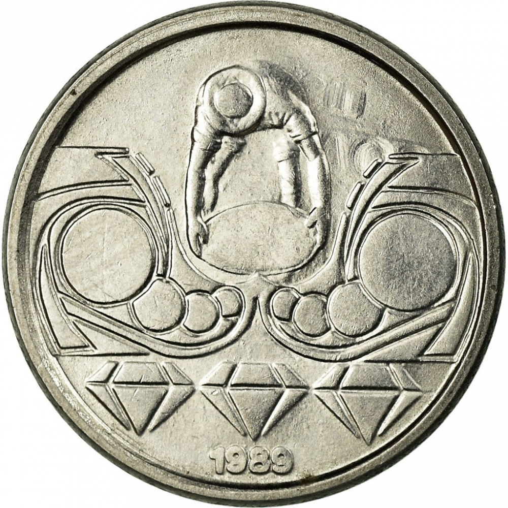 10 Centavos 1989-1990, KM# 613, Brazil