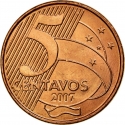 5 Centavos 1998-2023, KM# 648, Brazil