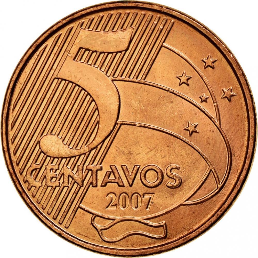 2001 BRAZIL 5 CENTAVOS COIN - #9946