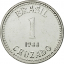 1 Cruzado 1986-1988, KM# 605, Brazil