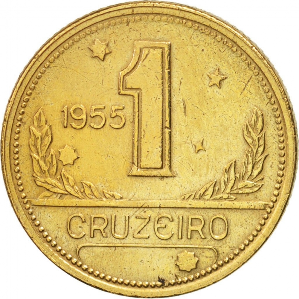 1 Cruzeiro 1942-1956, KM# 558, Brazil