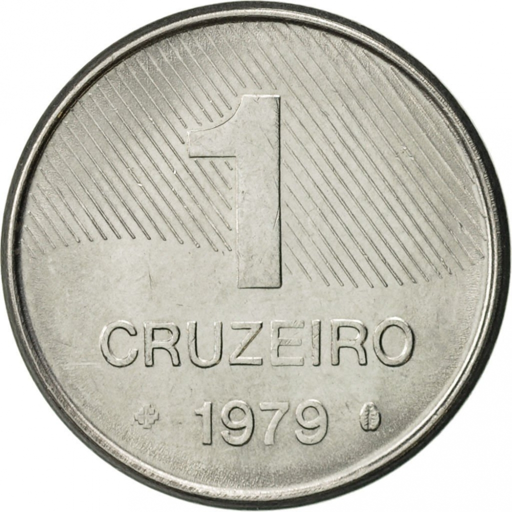1 Cruzeiro 1979-1984, KM# 590, Brazil