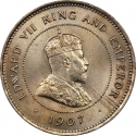 5 Cents 1907-1909, KM# 14, British Honduras, Edward VII