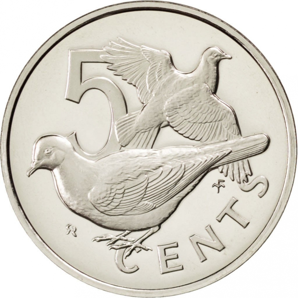5 Cents 1973-1984, KM# 2, British Virgin Islands, Elizabeth II