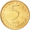 5 Stotinki 2000-2002, KM# 239a, Bulgaria
