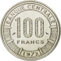 100 Francs 1972, KM# 16, Cameroon