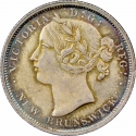 20 Cents 1862-1864, KM# 9, New Brunswick, Victoria